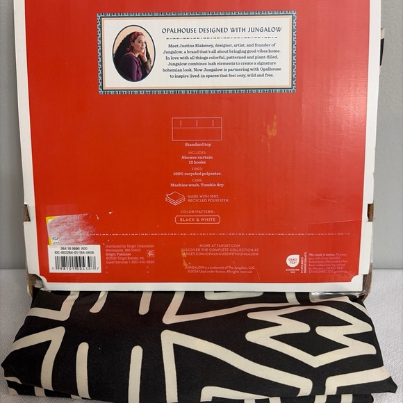 opalhouse jungalow New! Shower Courtain No Hooks - Picture 5 of 7